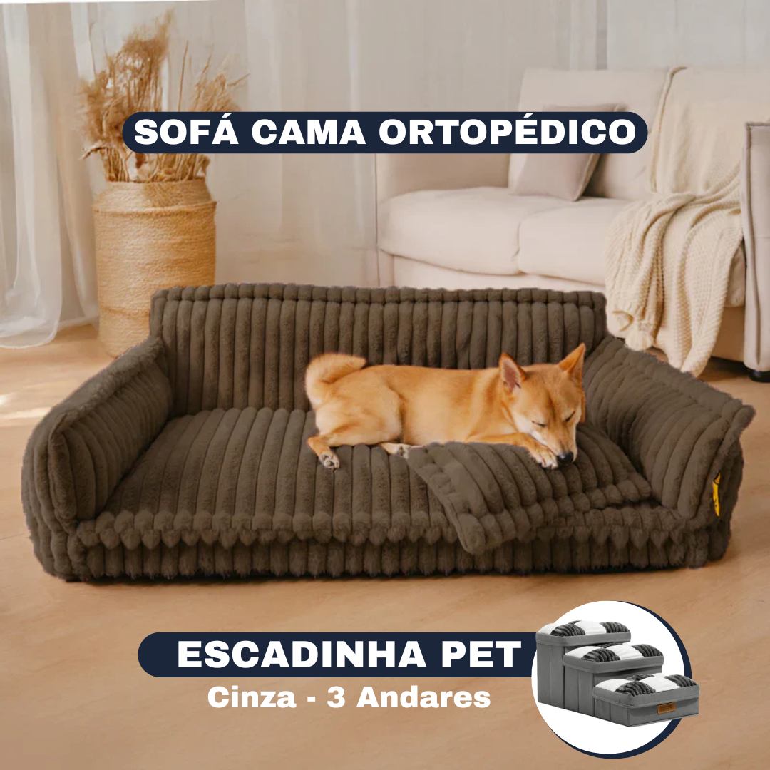 [SUPER OFERTA] Cama Sofá Pet Ortopédico - O seu pet também merece uma cama ortopédica + Escadinha de Brinde