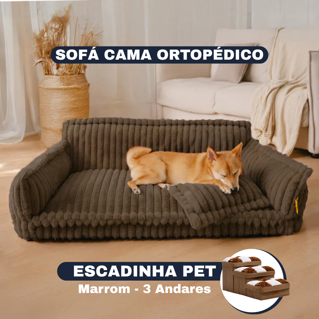 [SUPER OFERTA] Cama Sofá Pet Ortopédico - O seu pet também merece uma cama ortopédica + Escadinha de Brinde