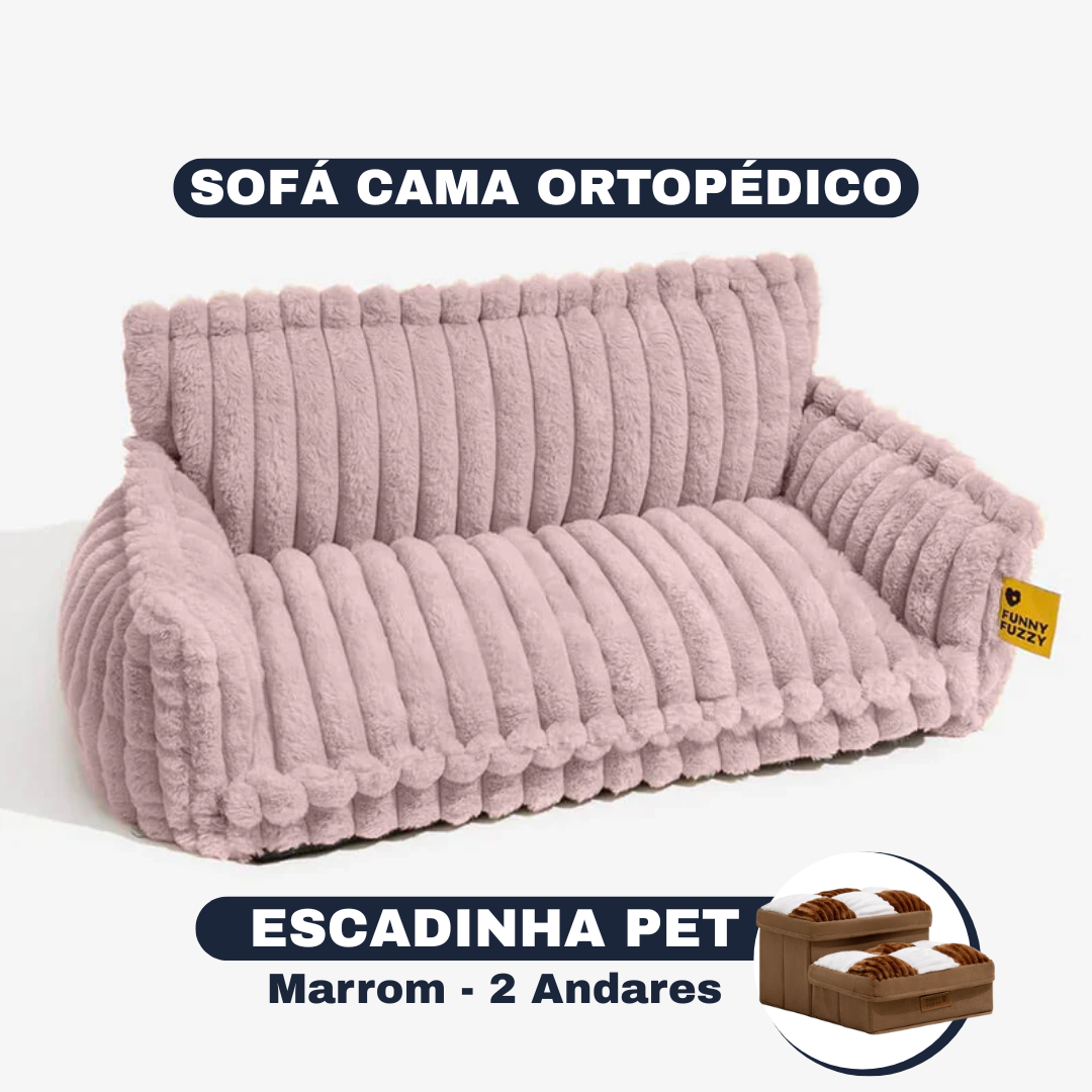 [SUPER OFERTA] Cama Sofá Pet Ortopédico - O seu pet também merece uma cama ortopédica + Escadinha de Brinde