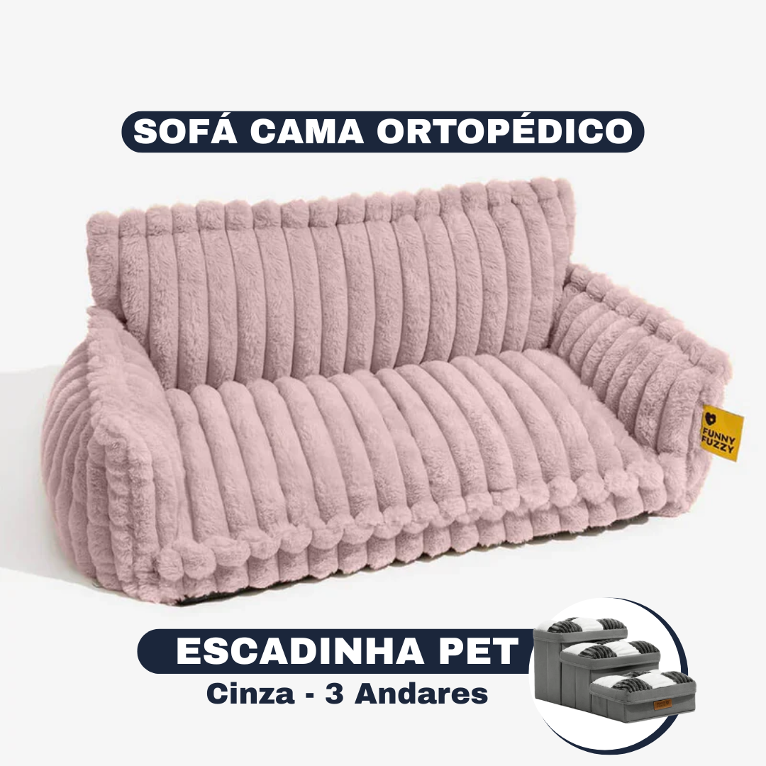 [SUPER OFERTA] Cama Sofá Pet Ortopédico - O seu pet também merece uma cama ortopédica + Escadinha de Brinde