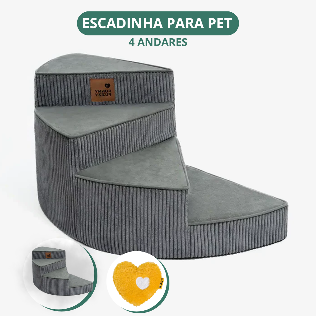 [COMPRE 1 LEVE 2] Escada Artesanal em Espiral para Pet + 2 Brindes Incríveis