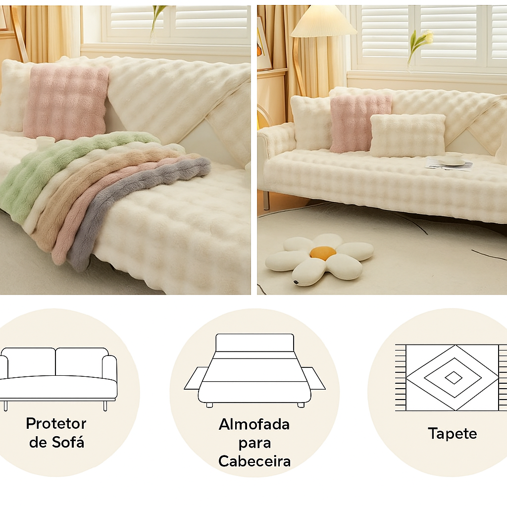 [COMPRE 1 LEVE 2] Capa Protetora De Sofá Cozy Plush™