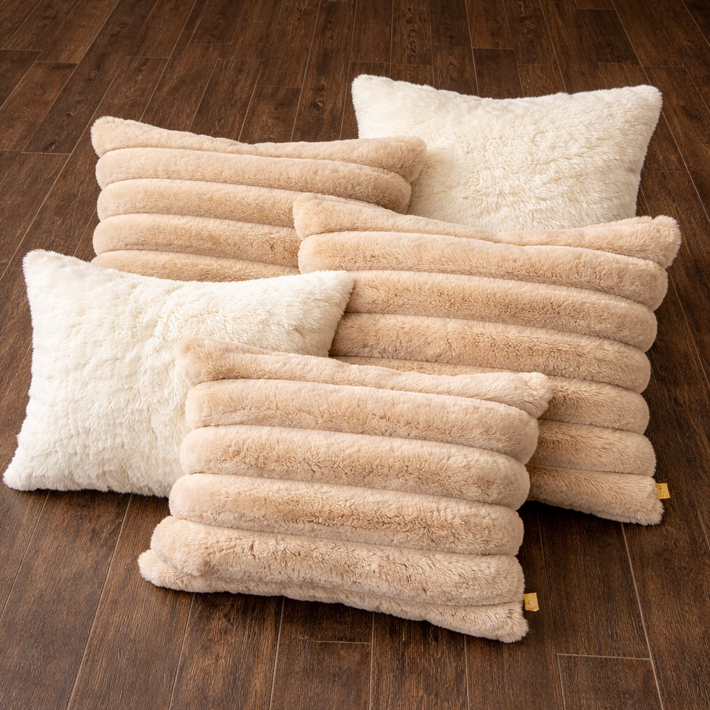 [COMPRE 1 LEVE 2] Capa de sofá listrada, espessa e macia [BRINDES] Tapete + Kit Almofadas